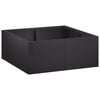 vidaXL Retentiewall 4 st 100 x 100 x 30 cm Staal Zwart