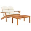 vidaXL 2-delige Loungeset Adirondack massief acaciahout