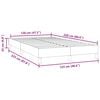 vidaXL Bedframe zonder matras 120x220 cm fluweel zwart