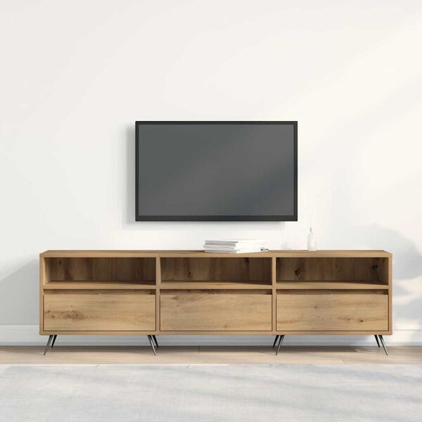 vidaXL TV-kast artisanaal eikenkleurig 150 x 30 x 44,5 cm Bewerkt hout