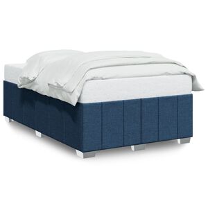 vidaXL Bedframe zonder matras 120x190 cm stof blauw