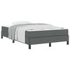vidaXL Boxspringbed met matras Donkergrijs 120 x 200 cm Stof