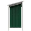 vidaXL Tuinschuur met verlengd dak 277x107x181 cm staal groen