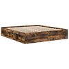 vidaXL Bedframe gerookt eikenkleurig 180x200 cm Super King Size