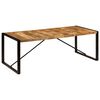 vidaXL Eettafel 220x100x75 cm massief mangohout