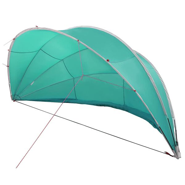 vidaXL Pooldome Groen 430 x 430 x 210 cm 185T polyester met PU-coating