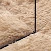 vidaXL Hoogpolig vloerkleed NAVARRA 240x240 cm polyester beige