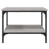 vidaXL Salontafel 55x55x40 cm bewerkt hout grijs sonoma eikenkleurig