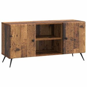 vidaXL TV-kast 102 x 34,5 x 50 cm Oud hout Bewerkt hout