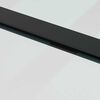 vidaXL Schuifdeur met beslagset 76x205 cm ESG glas zwart