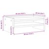 vidaXL Monitorstandaard 42x24x16 cm bewerkt hout oud houtkleurig