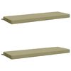 vidaXL Bank Kussens SOEST 2 st 100% Polyester Lichtgroen