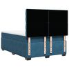 vidaXL Boxspring met matras fluweel blauw 140x200 cm
