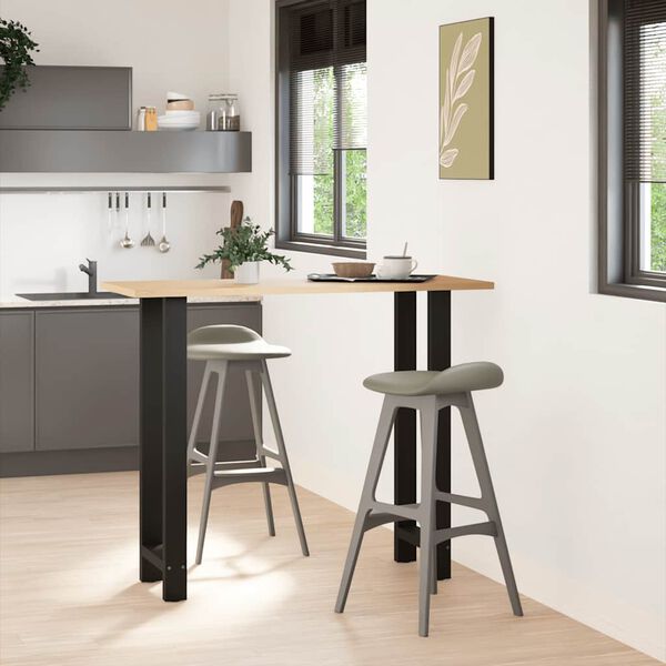 vidaXL Bartafelpoten 2 st 40x(110-111) cm staal zwart