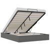 vidaXL Ottoman Bedframe Donkergrijs 153 x 203 cm Fluweel
