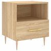 vidaXL Nachtkastje 40x35x47,5 cm bewerkt hout sonoma eikenkleurig
