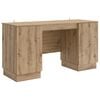 vidaXL Bureau Artisanaal eiken Bewerkt hout 142,5 x 50 x 75 cm