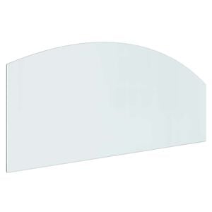 vidaXL Vuurplaats Glazen Plaat Doorzichtig 120 x 50 cm Glas
