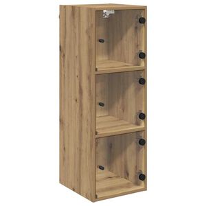 vidaXL Wandkast 35 x 37 x 102 cm Bewerkt hout Artisan Eiken