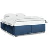 vidaXL Bedframe zonder matras stof blauw 180x200 cm