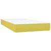 vidaXL Boxspring met matras stof groen 90x190 cm