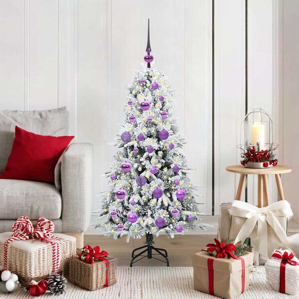 vidaXL Kunstmatige Inklapbare Kerstboom Groen 120 cm PE en PVC