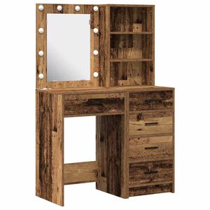 vidaXL Plafondtafel met lade 2 pcs Bruin 50 x 41 x 135 cm Bewerkt hout