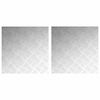 vidaXL Trapmatten 2 st 50 x 50 cm Zilver Aluminium Vierkant