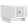 vidaXL Salontafel met lade Hoogglans Wit 49 x 50 x 40 cm Bewerkt hout