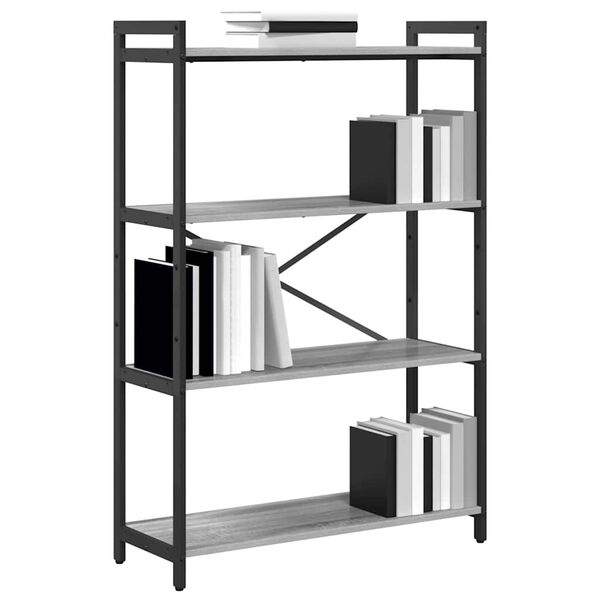 vidaXL Boekenkast Grijs sonoma 80 x 30 x 120 cm Bewerkt hout