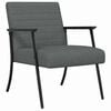 vidaXL Fauteuil Donkergrijs 59 x 75 x 78 cm Stof