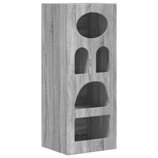 vidaXL Dressoir Grijs Sonoma 40 x 35 x 100,5 cm Bewerkt hout