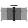 vidaXL Windscherm uittrekbaar 120x1200 cm antracietkleurig
