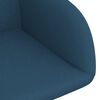 vidaXL Eetkamerstoelen draaibaar 6 st fluweel blauw