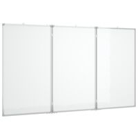 vidaXL Whiteboard magnetisch inklapbaar 120x100x1,7 cm aluminium