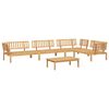 vidaXL 5-delige Loungeset pallet massief acaciahout