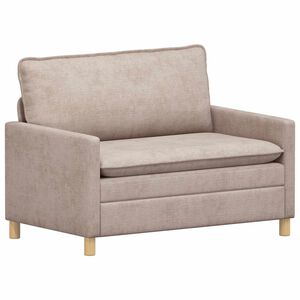 vidaXL Bank Beige 126 x 81 x 87,5 cm Polyester