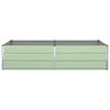 vidaXL Plantenbak Pastelgroen 195 x 100 x 45 cm Gegalvaniseerd staal