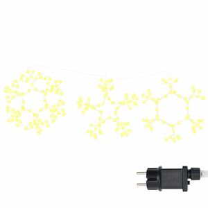 vidaXL Kerst Sneeuwvlok 252 LED's Warmwit 44,5 x 38 cm PVC
