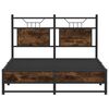 vidaXL Bedframe zonder matras hout gerookt eikenkleurig 120x190 cm