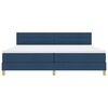 vidaXL Boxspringbed met matras met hoofdeinde Blauw 200 x 200 cm Stof