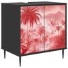 vidaXL Badkamerkast AACHEN Zwart eiken 60 x 40 x 61 cm Bewerkt hout