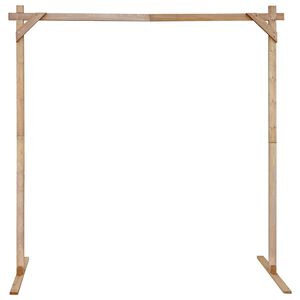 vidaXL Trouwrand Licht Bruin 225 x 95 x 226 cm Massief Vurenhout