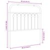 vidaXL Hoofdbord 90 cm metaal zwart