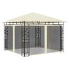 vidaXL Prieel met klamboe 180 g/m&sup2; 3x3x2,73 m cr&egrave;me
