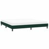 vidaXL Bedframe zonder matras 200x210 cm fluweel donkergroen