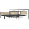 vidaXL Bedframe zonder matras metaal sonoma eikenkleurig 160x200 cm