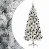 vidaXL Kunstkerstboom met kerstbal 210 cm 300 LED's Warmwit
