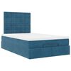 vidaXL Ottoman bed met matrassen 120x200cm fluweel donkerblauw