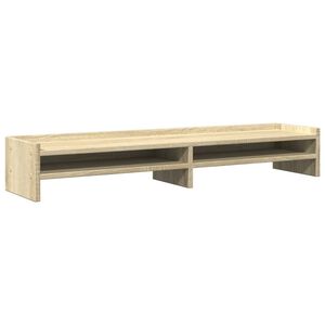 vidaXL Monitorstandaard 100x24x16 cm bewerkt hout sonoma eikenkleurig
